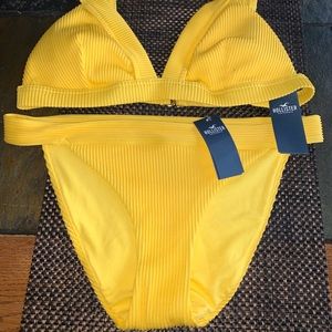 Yellow Hollister Bikini Set